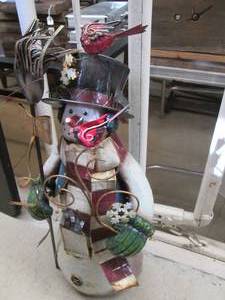 lot 284 image: Metal snowman approx 2 tall...
