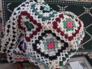 lot 329 image: Hand made afghan...
