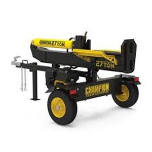 lot 1 image: Champion Power Equipment 27 Ton 224 cc Gas Powered Hydraulic Wood Log Splitter wVerticalHorizontal Operation and Auto Return-with Hydraulic Oil Customer Returns See Pictures
