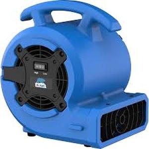 lot 23 image: B-Air 18 HP Air Mover Carpet Dryer Floor Blower Fan for Home Use in Blue  Customer Returns See Pictures