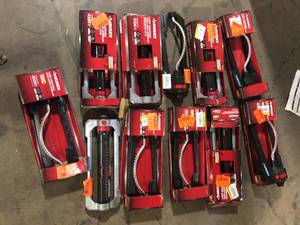 lot 46 image: Lot of Husky 4000 sq. ft. Poly Base Oscillating Sprinkler  Customer Returns See Pictures