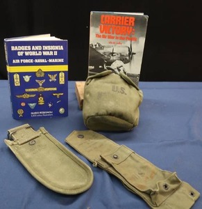 CANTEEN, BOOKS AND AMMO POUCHES