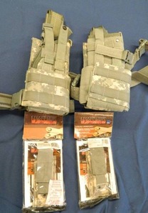 SET OF 2 MILITARY UNIVERSAL HOLSTERS PLUS