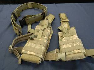 MILITARY HOLSTERS WITH BELTS