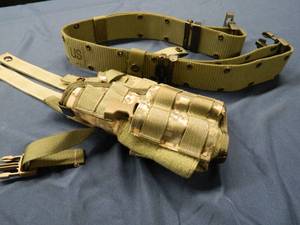 MILITARY HOLSTERS WITH BELTS