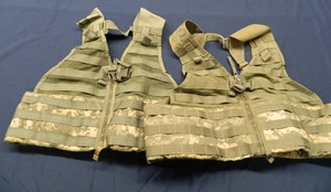 2 MILITARY ACU FIGHTING LOAD CARRIERS