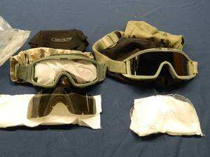 MILITARY STYLE SAFETY GOGGLES  1 NEW