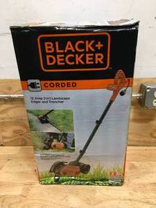 lot 20 image: Black  Decker 12 Amp 2in1 Landscape Edger and Trencher (Model # LE750) (Retail $119)