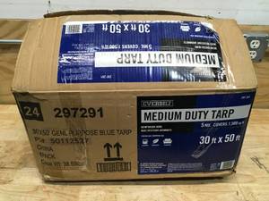 lot 49 image: Everbilt Medium Duty Tarp 30ft x 50ft