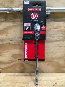 lot 57 image: Craftsman 14 Drive Long Flex Head Ratchet Model # CMMT86303V 1021248