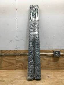 lot 101 image: Lot of  2 - Poultry Netting 48x 25 Galvanized
