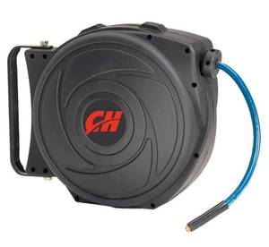 lot 44 image: CAMPBELL HAUSFELD 38 in. x 50 ft. PVC Retractable Air Hose Reel (08312430)