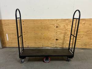 lot 38 image: STRONGWAY Steel U-Boat Narrow Aisle Platform Truck, 1980-Lb. Capacity