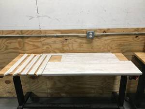 lot 127 image: Ashely Furniture Shawburn Whitewash Twin Size Headboard