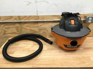 lot 139 image: Ridgid 6 Gallon WetDry Vac Model # HD06001
