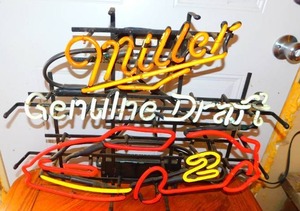 Miller Genuine Draft Nascar #2 Neon Beer Sign
