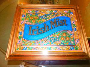 Framed Irish Mist Irelands Legendary Liqueur Bar Sign