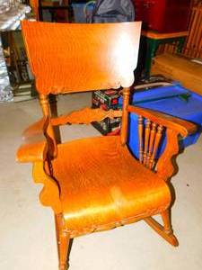 Antique Ornate Wooden Rocker
