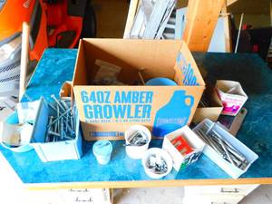 Lot Filled With Miscellaneous Nails & Screws