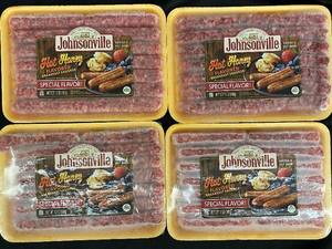 Box of 4 Johnsonville Hot Honey Flavored Breakfast Sausage - 12 oz Each