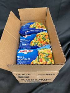 Box of 12 Packaged Birds Eye Classic Mixed Vegetables