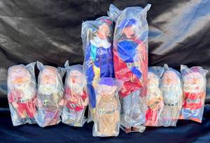 Snow White Set - 9 pieces- Snow White, Prince and 7 Dwarfs