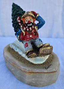 Ron Lee Clown My First Christmas Tree Figurine 2811250- Signed