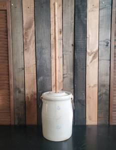 lot 1 image: Antique Red Wing Butter Churn 1915 Patent