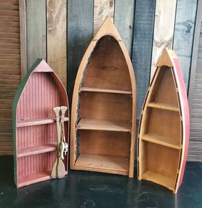 lot 14 image: 3 Boat Bookshelf