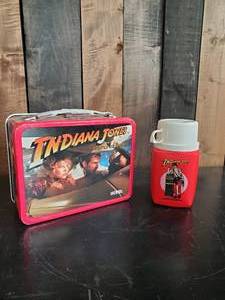 lot 41 image: Fantastic Vintage Indiana Jones Lunch Box and Thermos