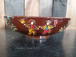lot 50 image: Fantastic Farmers Dancing Red Wing Bowl