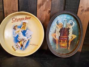 lot 98 image: 2 RARE Vintage Trays