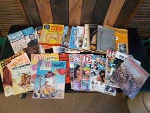 lot 104 image: Huge Stack of 70s or older Magazines and Literature