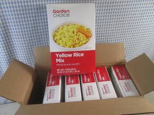 lot 210 image: (C-3) 6 Boxes of Yellow Rice Mix 36...