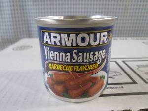 lot 219 image: (C-3) 24 Cans of Armour Vienna Saus...