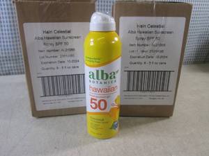 lot 235 image: (EC1) 12 Cans of Alba Botanica Hawa...