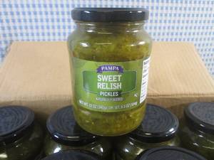 lot 253 image: (C-3) 12 Jars of Sweet Relish 12oz ...