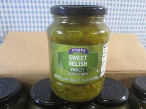 lot 255 image: (C-3) 12 Jars of Sweet Relish 12oz ...