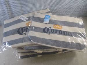 lot 281 image: (F-3) 14 Corona Beer Bags with Hand...