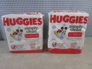 lot 308 image: (CS) 2 Packages of Huggies Simply C...