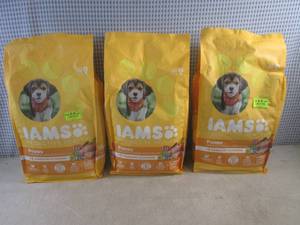 lot 310 image: (A-1) 3 - 7 Pound Bags of Iams Pupp...