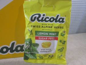 lot 325 image: (C-3) 8 Bags of Ricola Lemon Mint S...