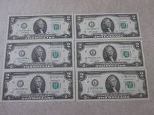 lot 366 image: (CNTR) 6 Uncirculated Sequential US...