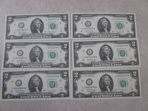 lot 367 image: (CNTR) 6 Uncirculated Sequential US...