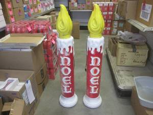 lot 22 image: (CS) Pair of Vintage Plastic Blowmo...