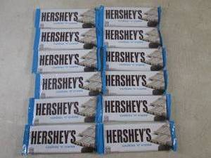 lot 406 image: (B-1) 12 Hersheys Cookies N Creme...