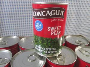 lot 412 image: (C-2) 12 Cans of Sweet Peas 14.8oz ...