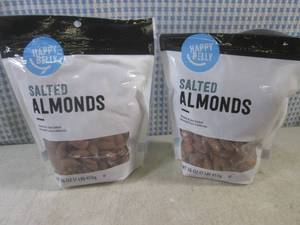 lot 422 image: (B-1) 2 Pounds of Salted Almonds  ...
