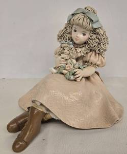 lot 88 image: Vintage Collectible Clay Doll Signed by HIROKO KAWAHITO