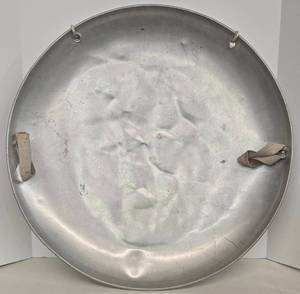 lot 23 image: Vintage 1950s Aluminum Flying Saucer Snow Sled